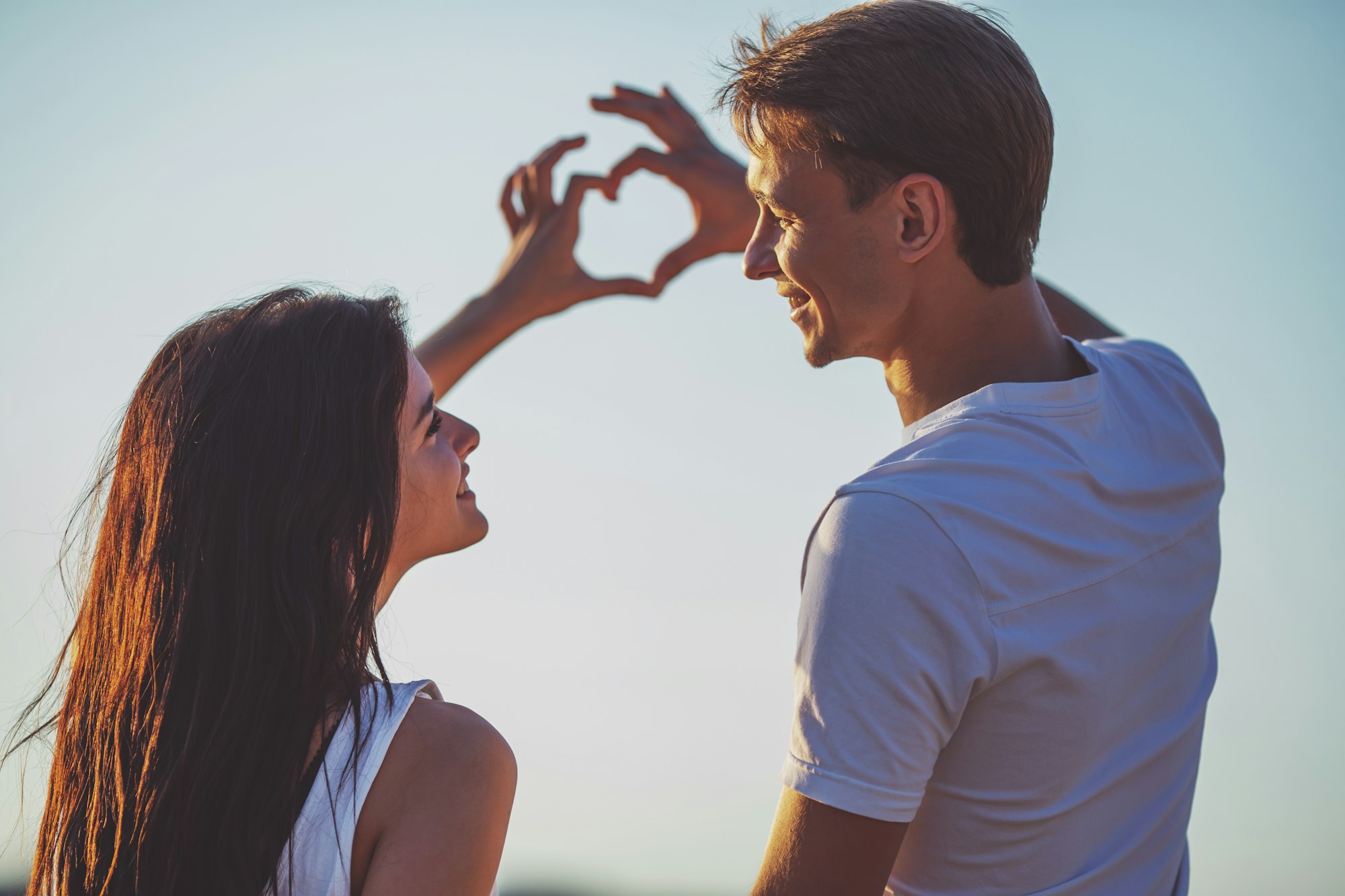 Loving couple on a date